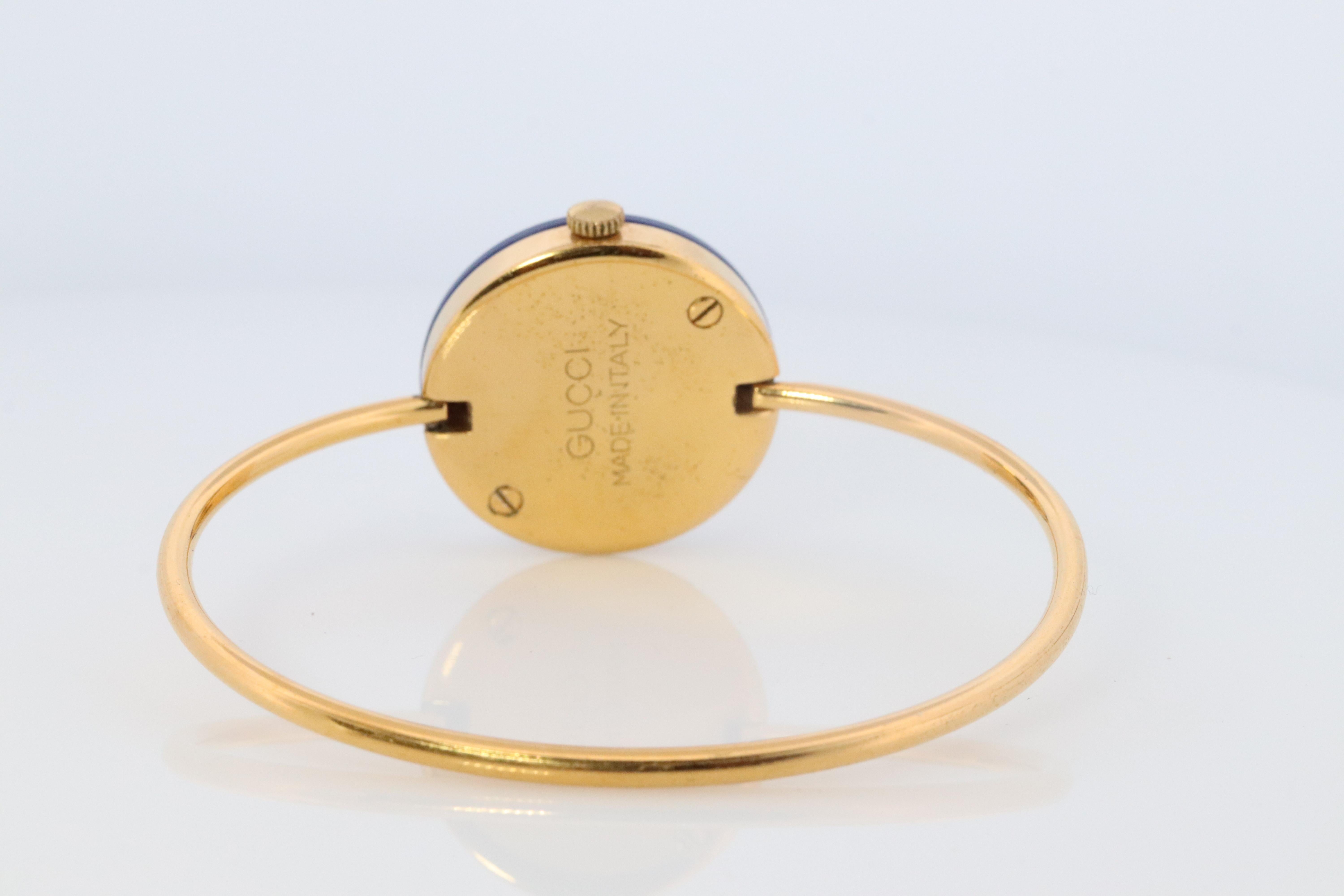 Donna Orologio al quarzo Gucci vintage. RARO orologio Made in Italy Gucci Ladies Bangle Bezel