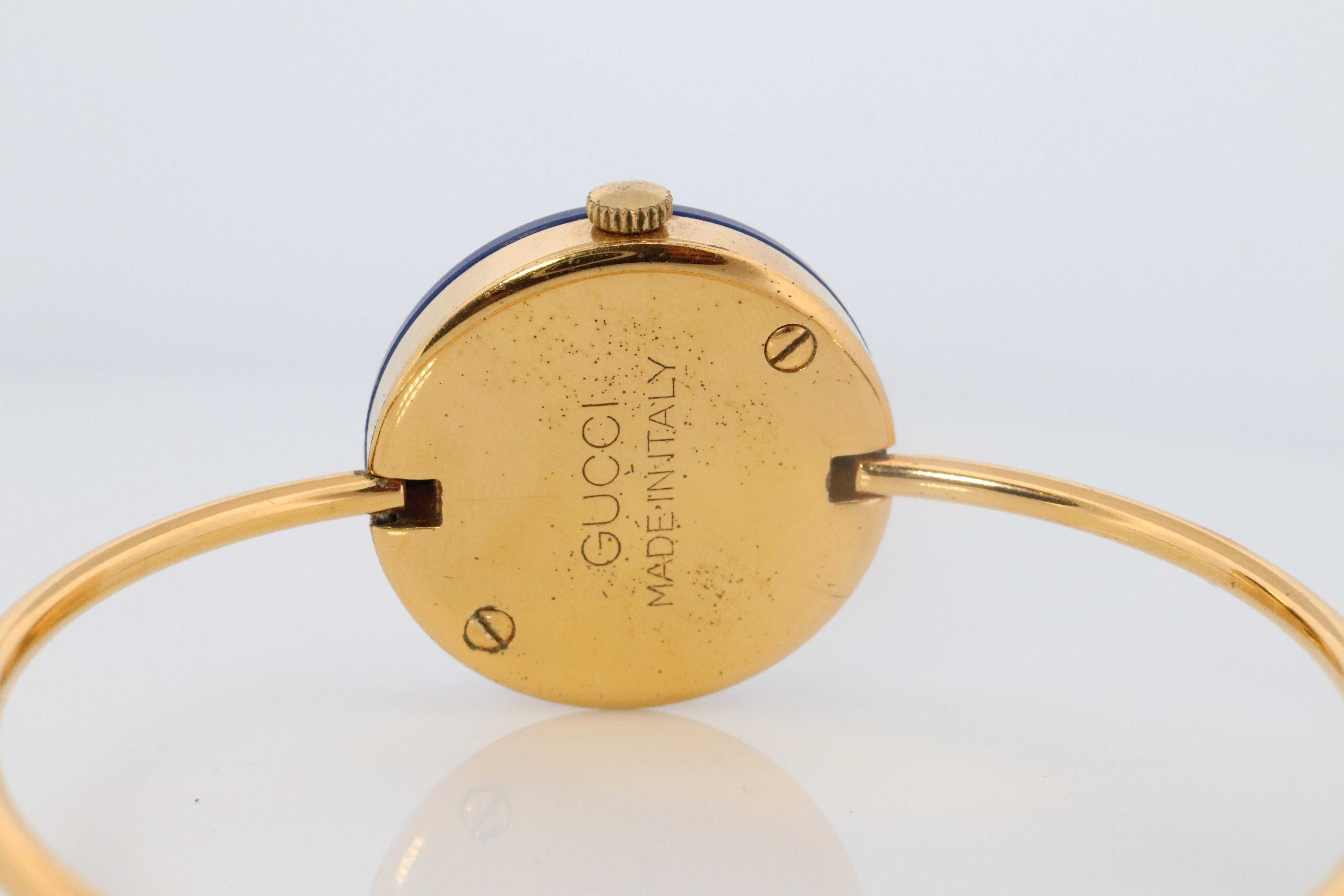 Orologio al quarzo Gucci vintage. RARO orologio Made in Italy Gucci Ladies Bangle Bezel 1