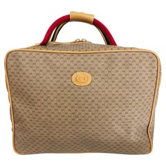 Rot & Grün Webb Monogramm Vinyl Canvas Tragetasche von Gucci auf Anzug Etui