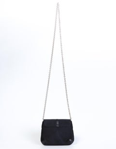 Vintage Gucci Satin Pouch on a Chain with Interlocking GG Clasp