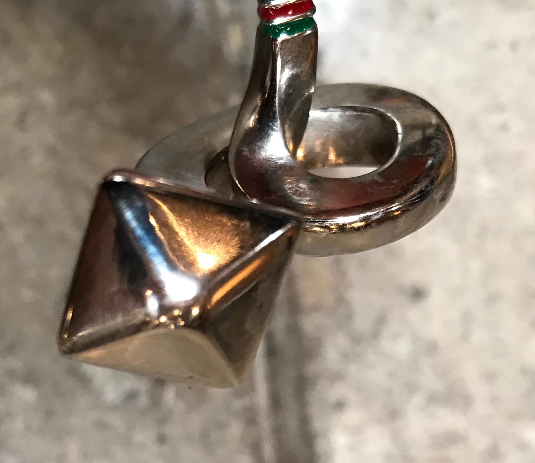 Vintage Gucci Set of 8 Place Holders in the Original Box, Italy, 1970s In Good Condition In Los Angeles, CA