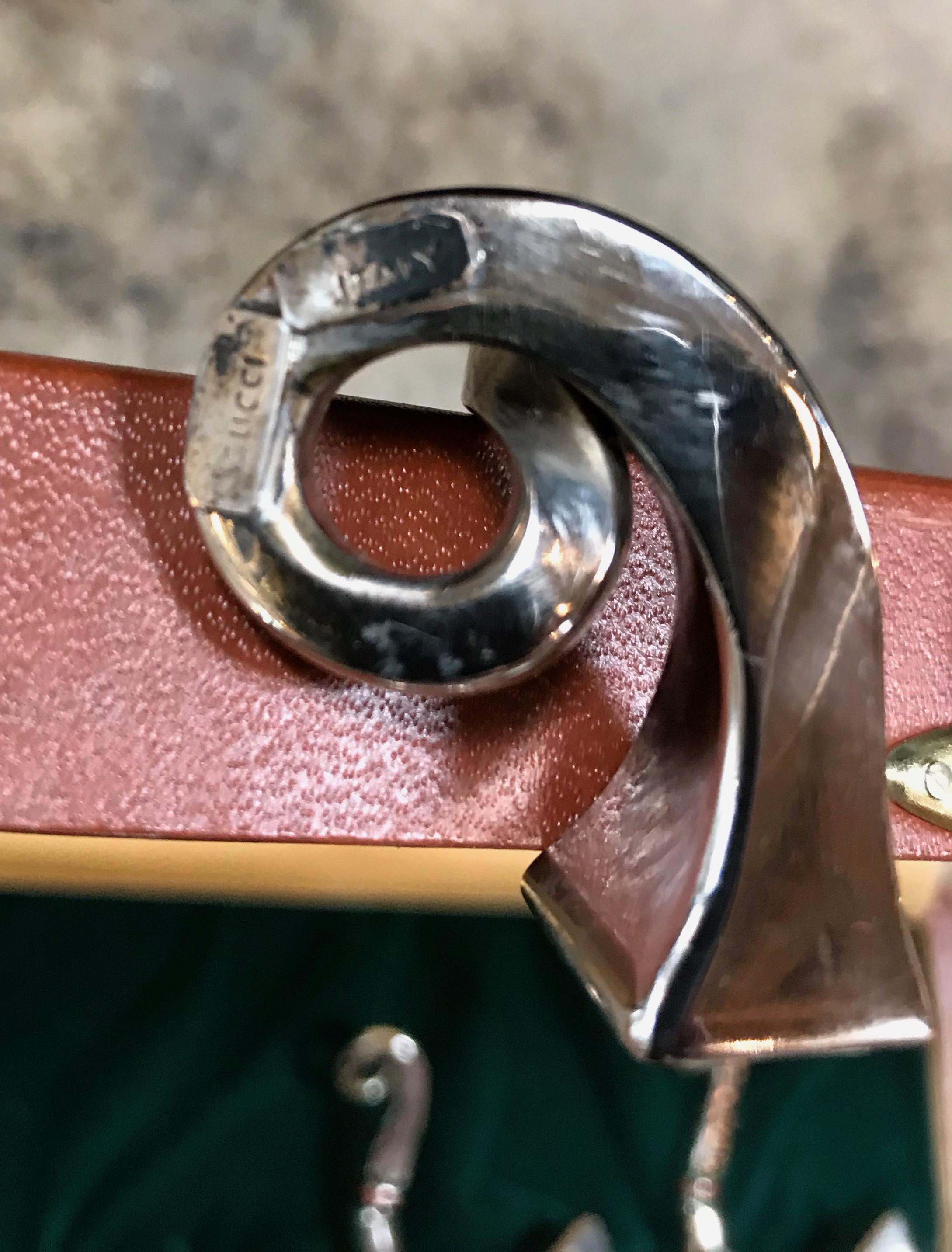 Late 20th Century Vintage Gucci Set of 8 Place Holders in the Original Box, Italy, 1970s