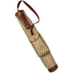 Sac de golf vintage en toile et toile Gucci Signature