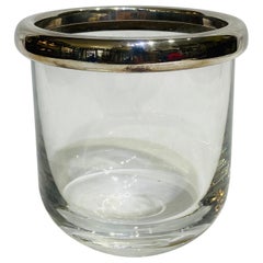 Vintage Gucci Silver and Crystal Vase 
