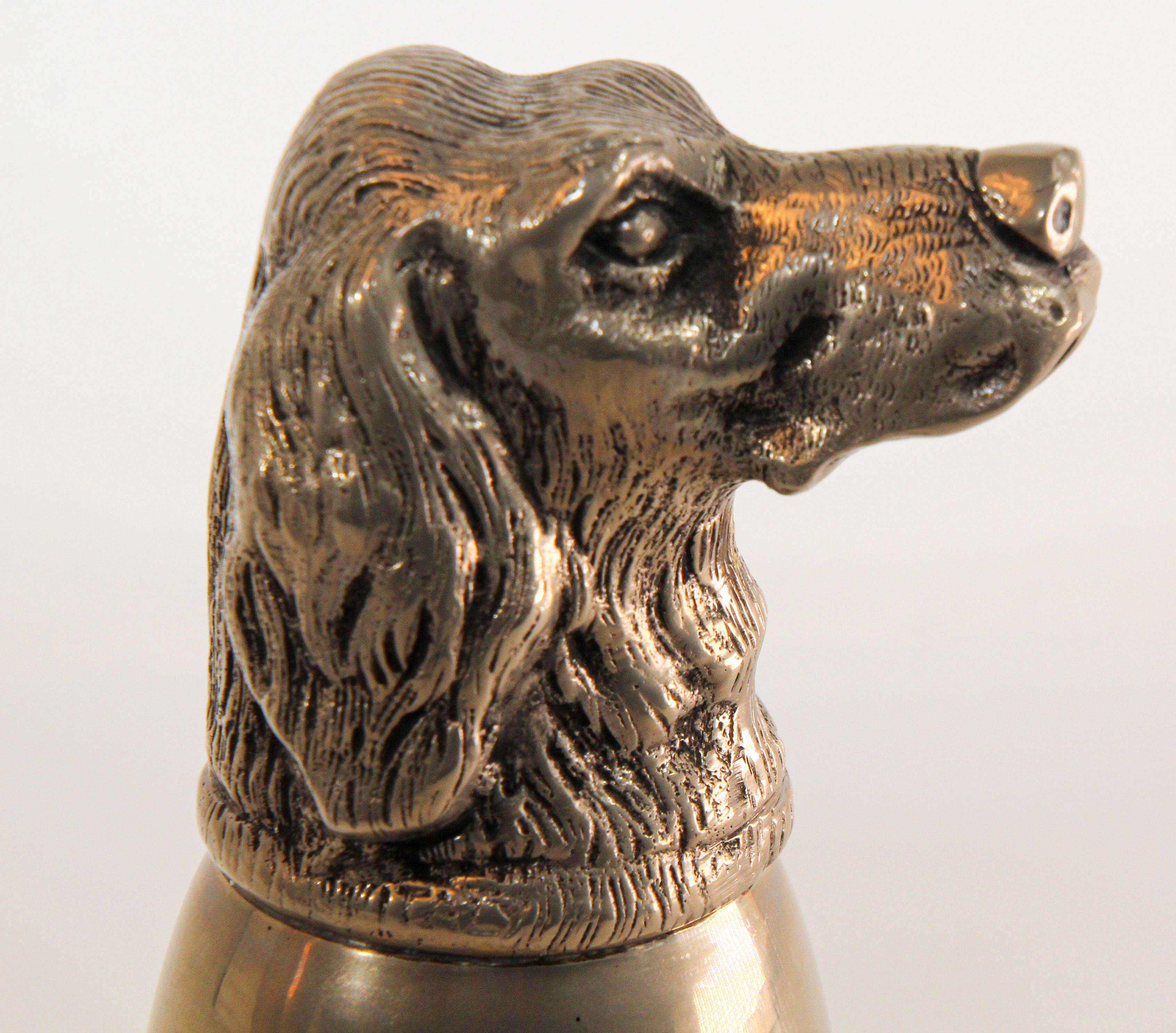 Placcato argento Gucci, coppe per staffe animali placcate in argento, firmate Italia, anni '70 in vendita