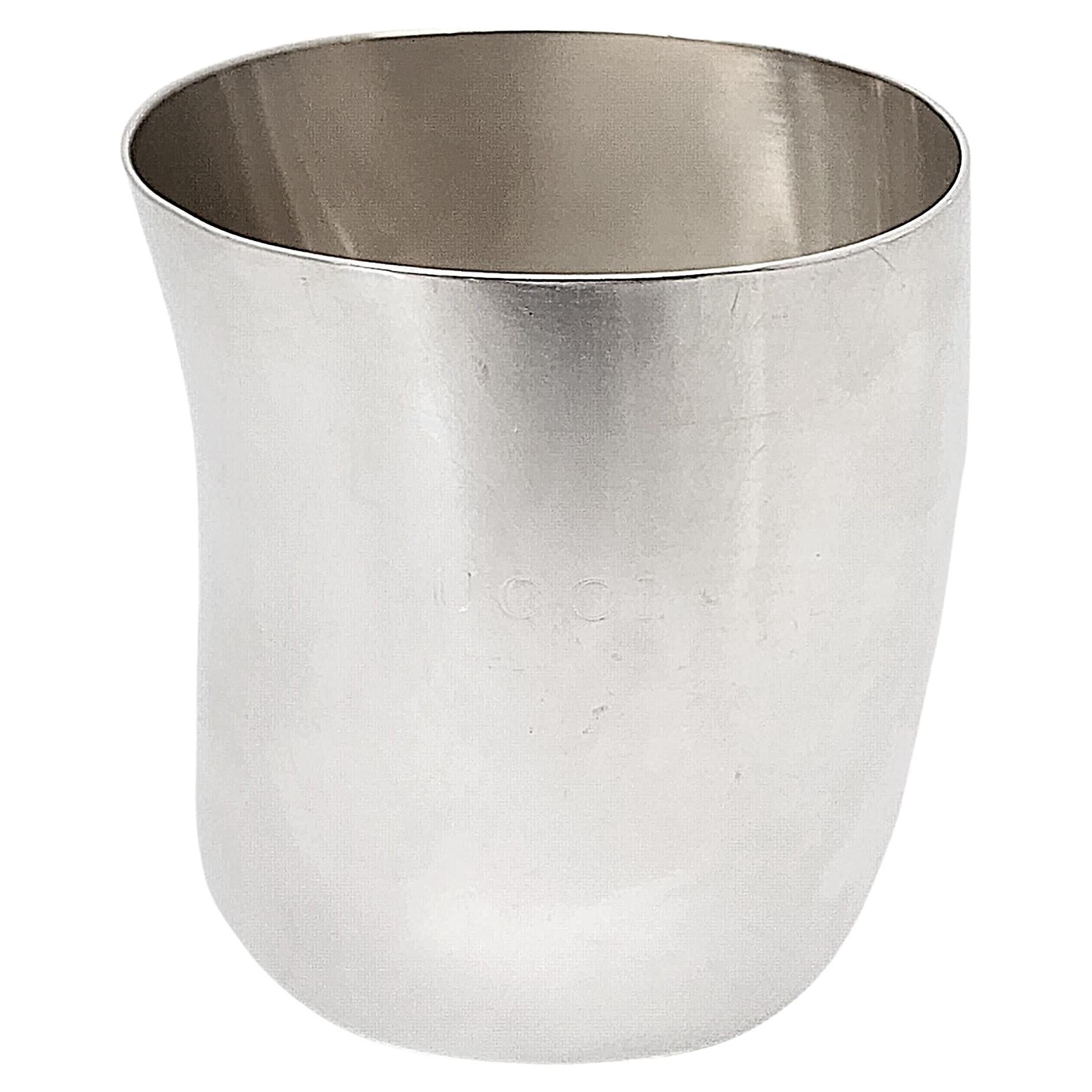 Vintage Gucci Sterling Silver Baby Cup (C) For Sale
