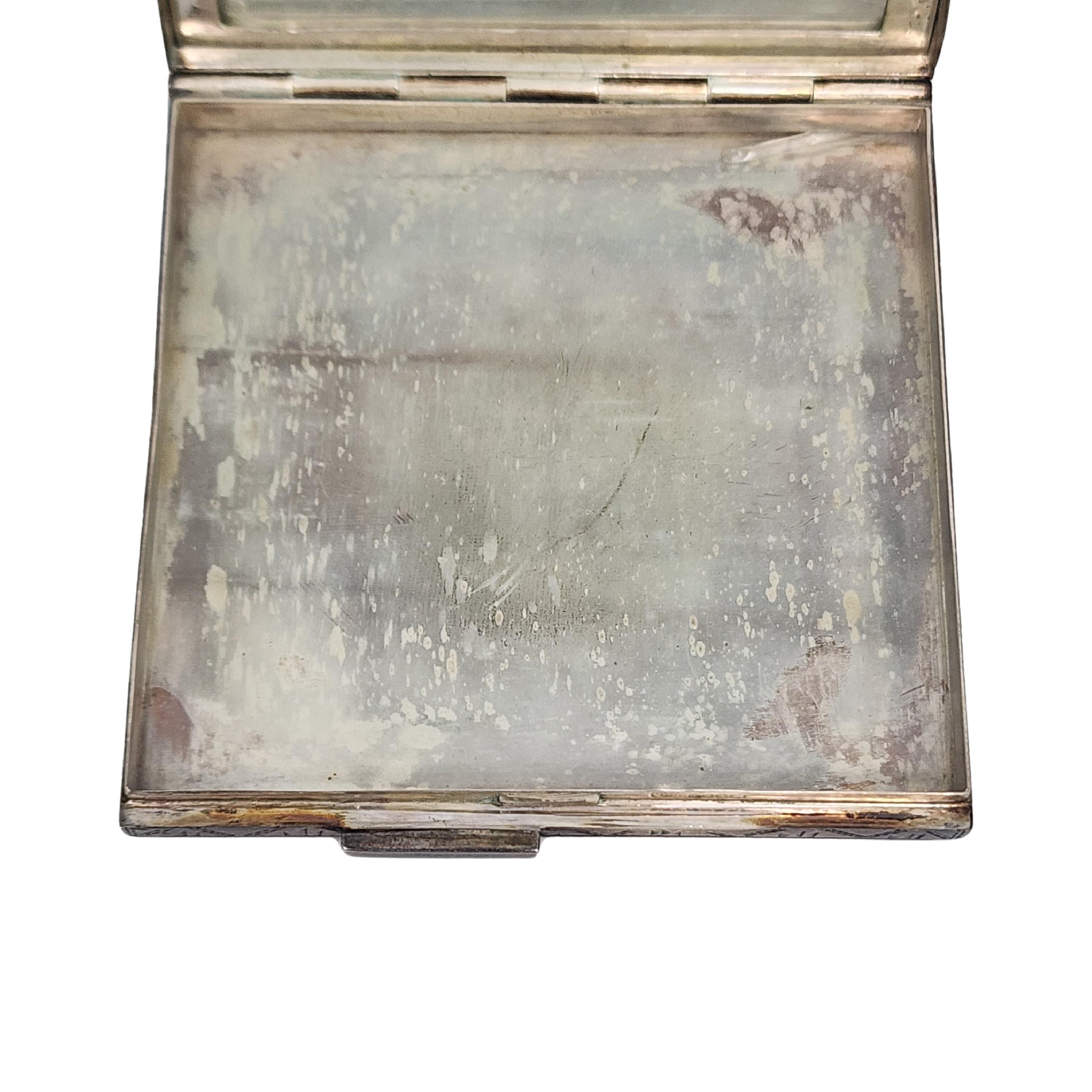 Vintage Gucci Sterling Silver Rhinestone Mirror Powder Compact #16521 For Sale 3