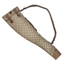 Vintage Gucci Tan GG Monogram Rifle Sling Bag