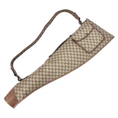 Vintage Gucci Tan GG Monogram Rifle Sling Bag