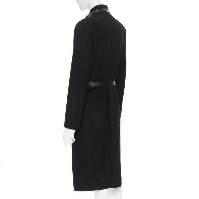 $3190 GUCCI Tom Ford Era Black Coat Overcoat Topcoat Size 52 Euro