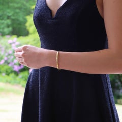 Vintage Gucci Torque Bangle Bracelet Set in 18k Yellow Gold