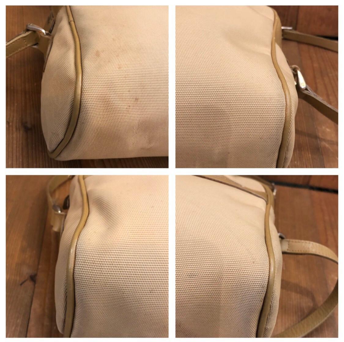 Women's or Men's 1980s Vintage GUCCI Web Nylon Crossbody Bag Beige