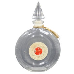 Vintage Guerlain Shalimar Cologne Perfume Bottle Collectible