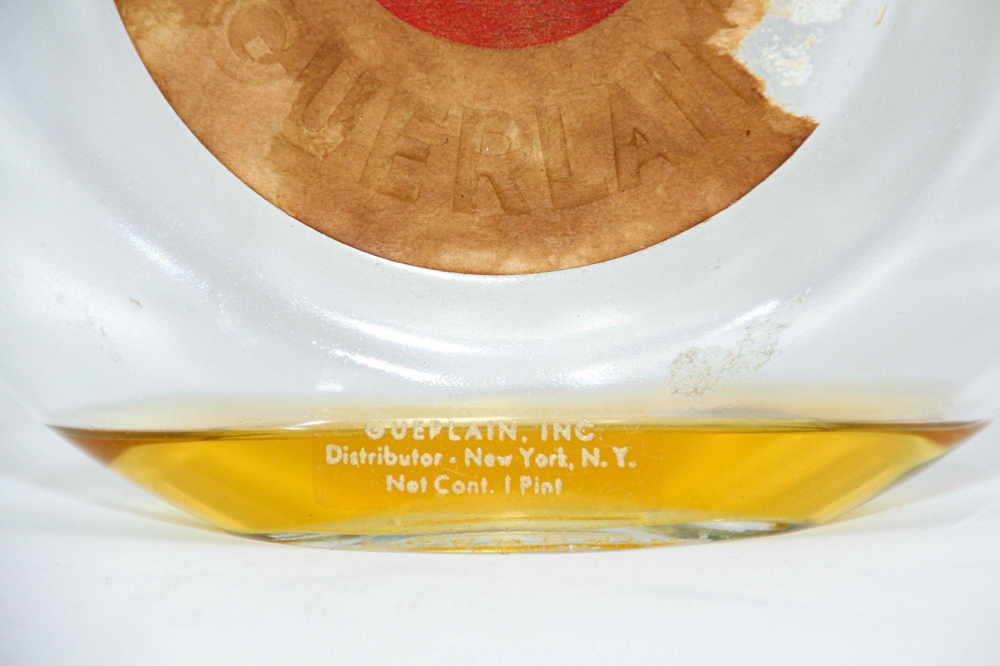 Grand flacon de parfum Cologne vintage de Guerlain Shalimar de collection Paris France État moyen - En vente à North Hollywood, CA