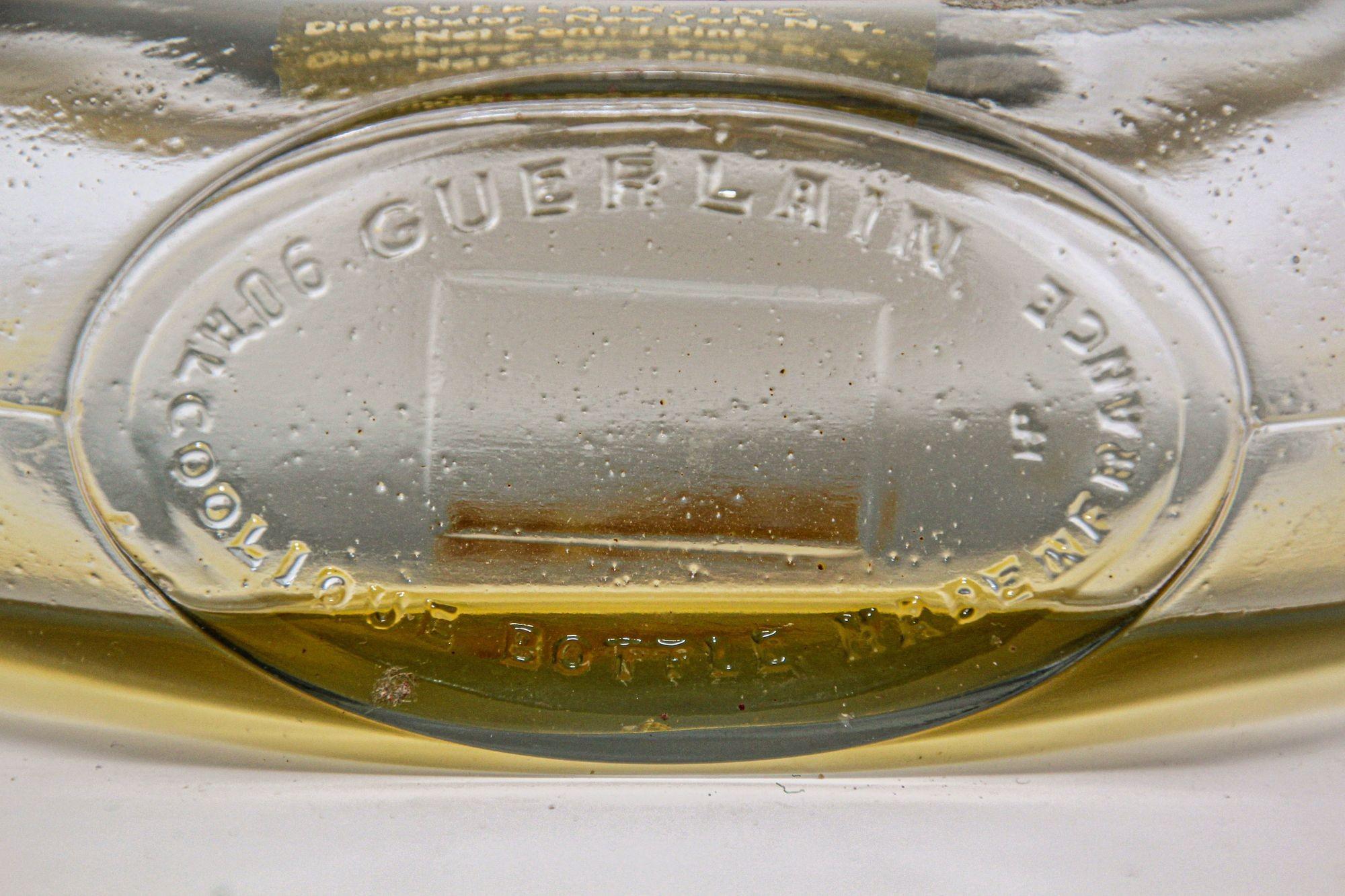 20th Century Vintage Guerlain Shalimar Cologne Perfume Bottle Large Collectible Paris France For Sale