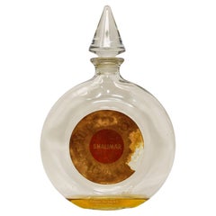 Vintage Guerlain Shalimar Cologne Perfume Bottle Large Collectible Paris France