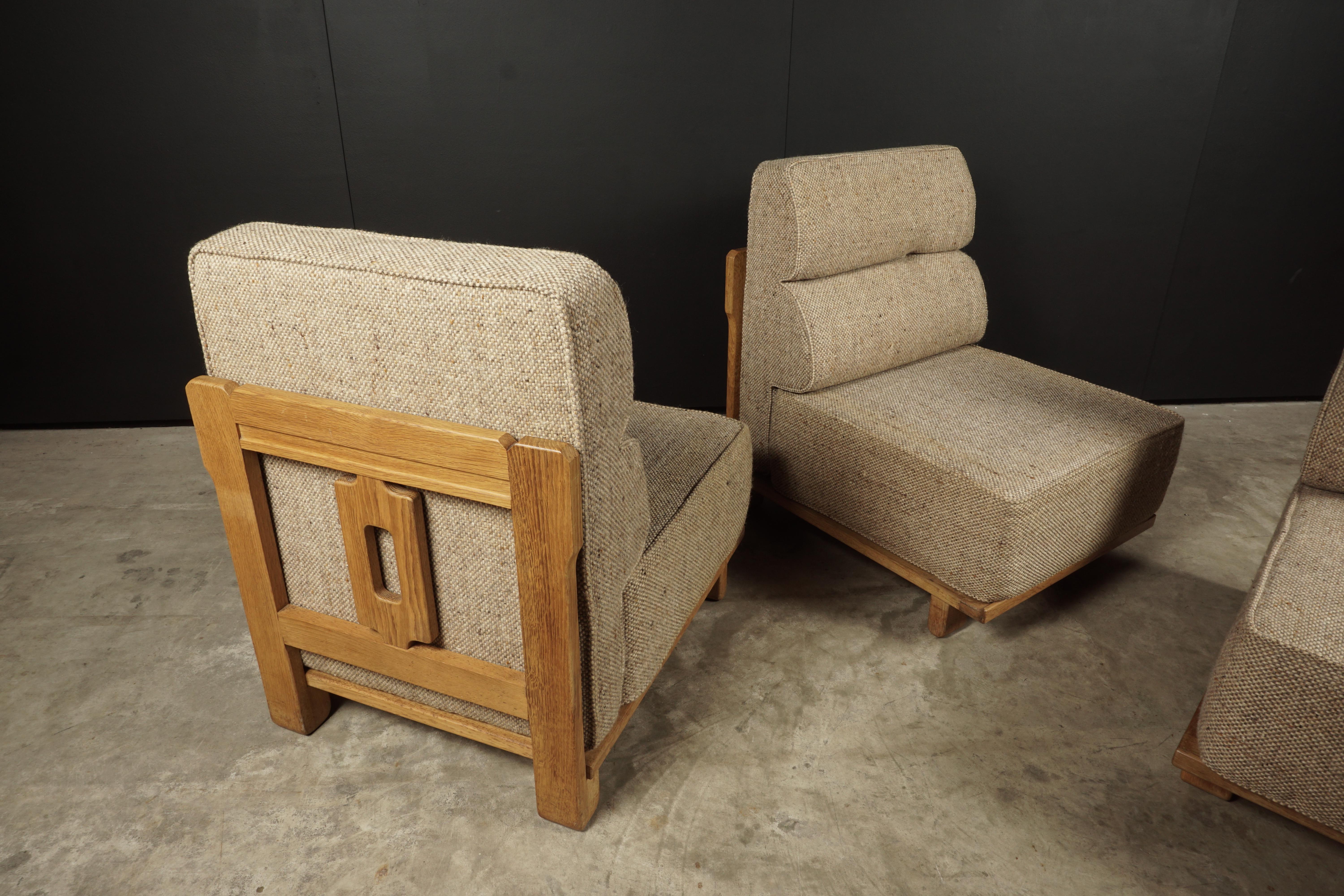 Vintage Guillerme et Chambron Modular Sofa, France, 1960s In Good Condition In Nashville, TN
