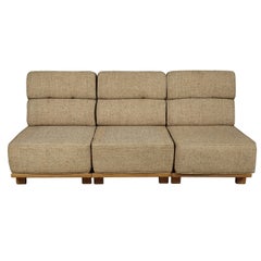 Vintage Guillerme et Chambron Modular Sofa, France, 1960s