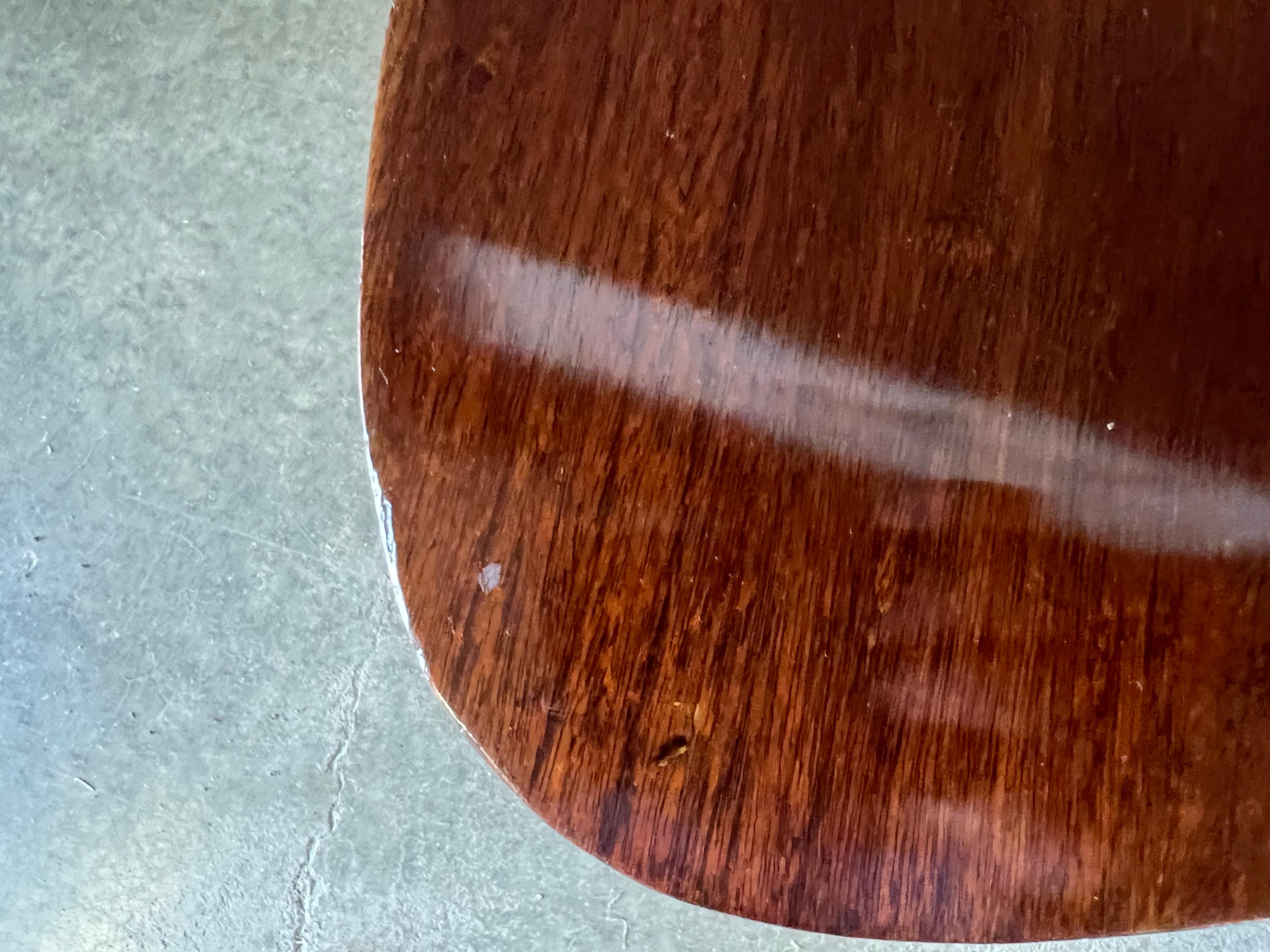 Wood Vintage Guitar Pic Side Table In the Manner of Phillip Lloyd Powell (1919-2008)