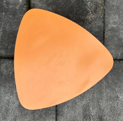 Vintage Guitar Pick End Table with Brass Legs and Formica Top, circa 1950