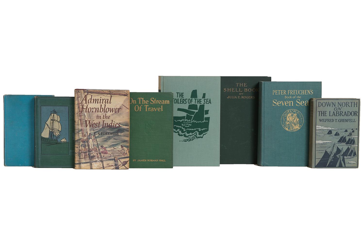Rustic Vintage Gulf Stream Nautical Book Set