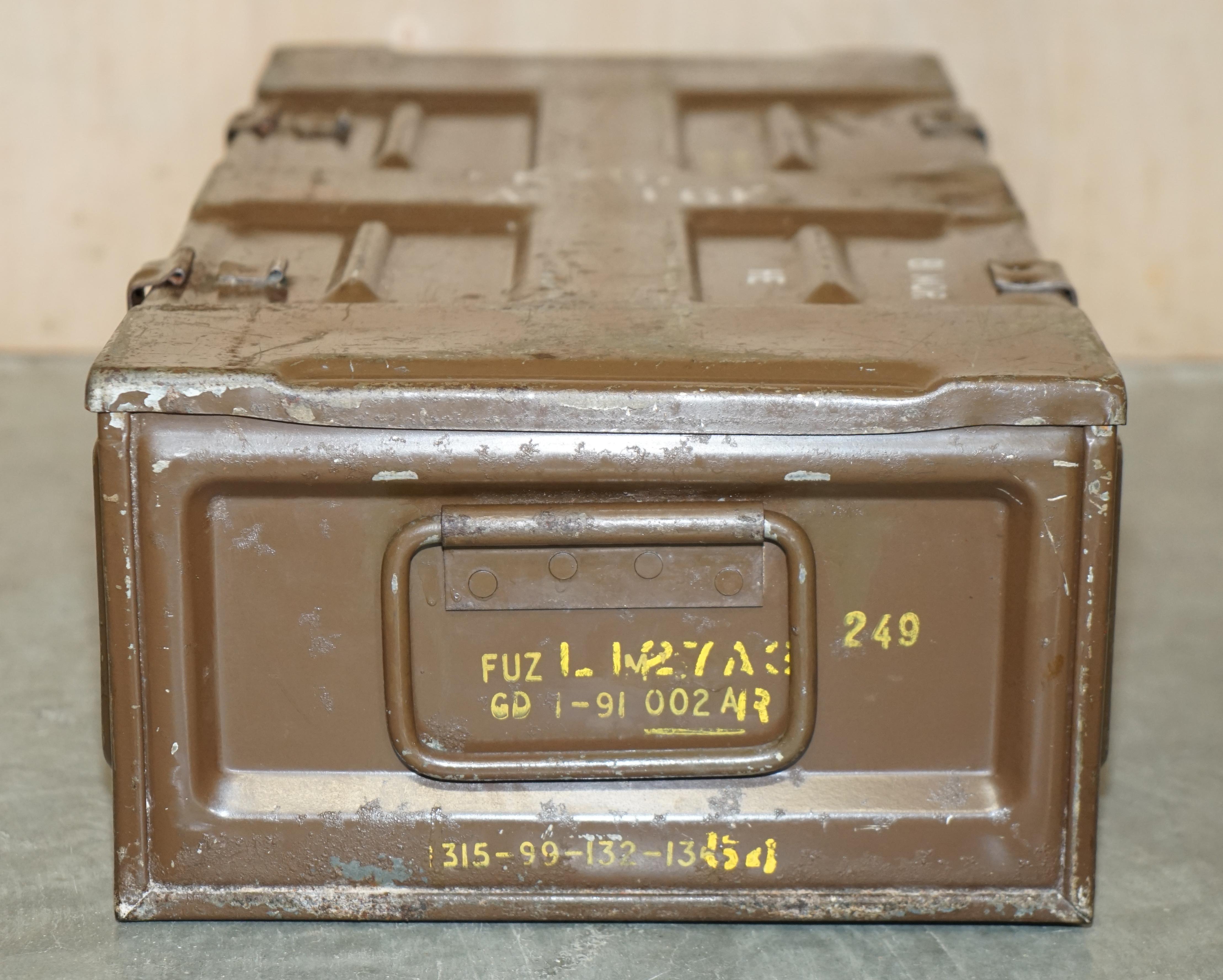 Vintage Gulf War Military Campaign Used Ammunition Bomb Box Period Patiia For Sale 5