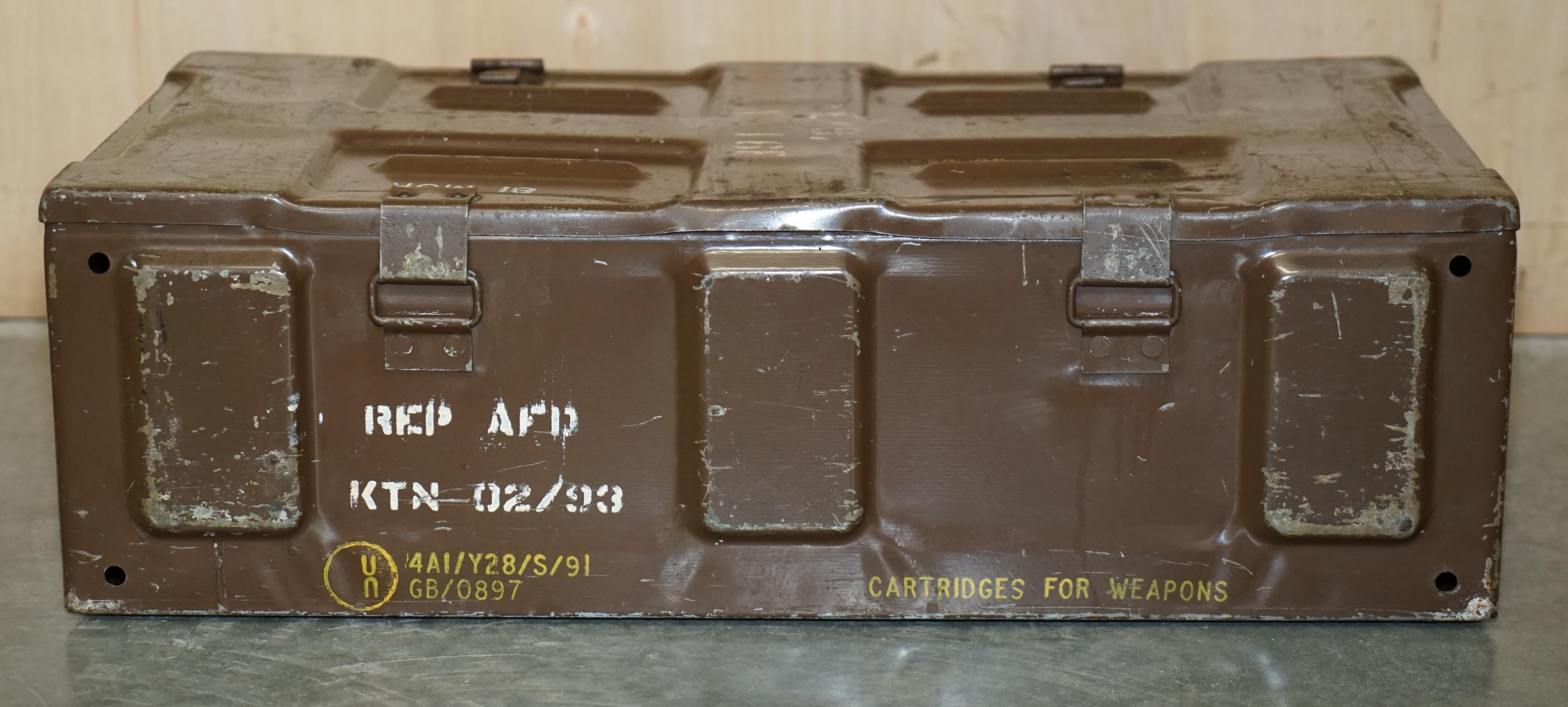 Vintage Gulf War Military Campaign Used Ammunition Bomb Box Period Patiia For Sale 2