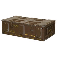 Vintage Gulf War Military Campaign Used Ammunition Bomb Box Period Patiia