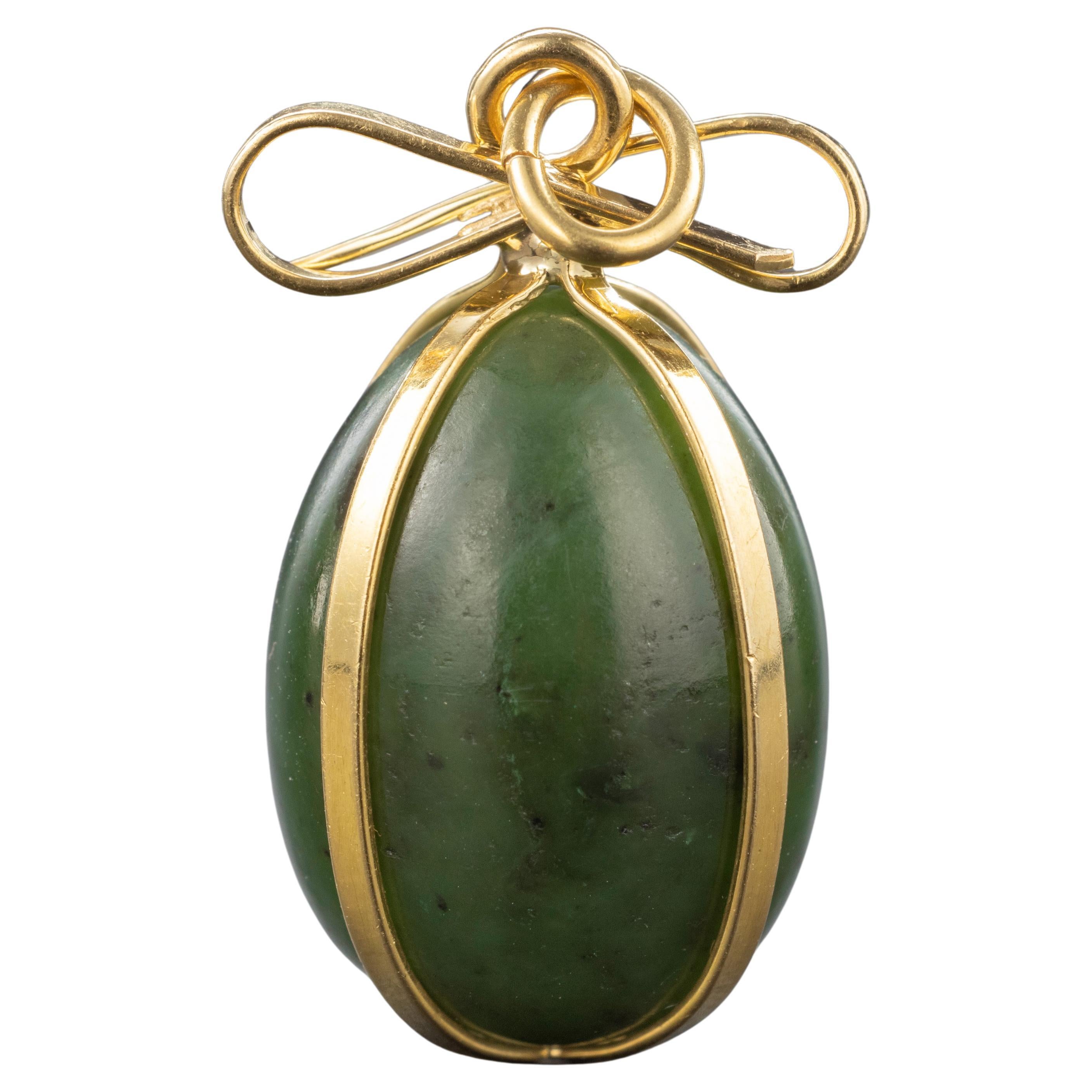 Gump's Jade Egg Circa 1970s For Sale