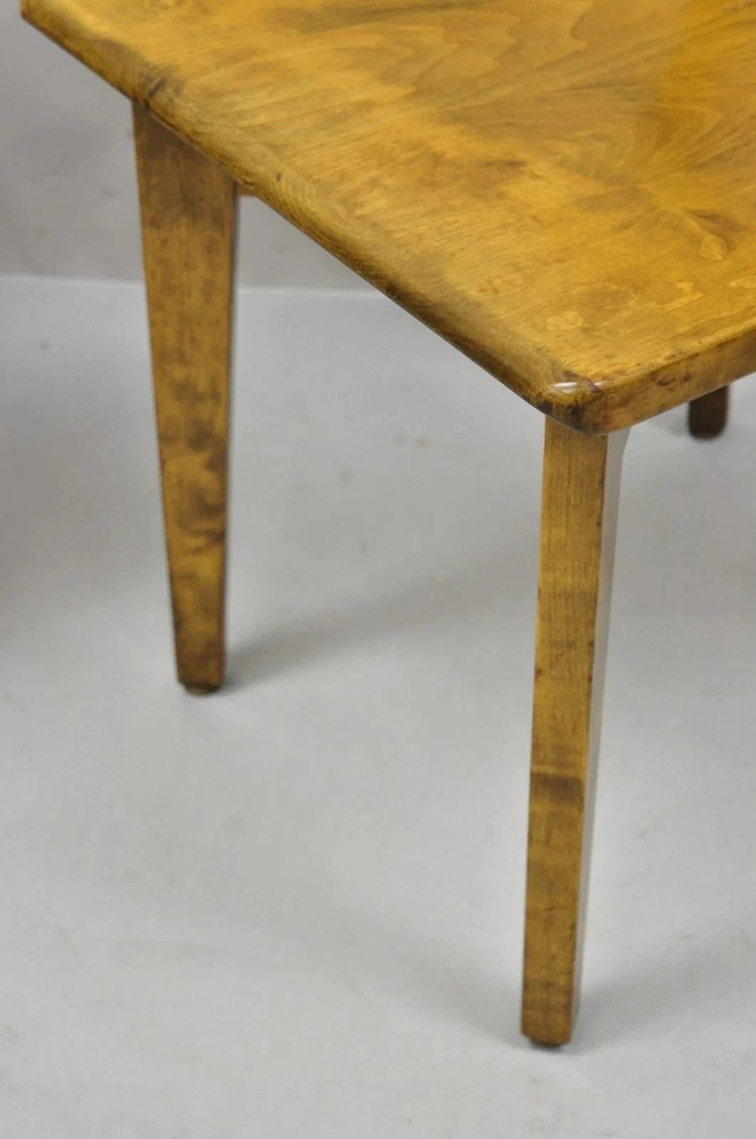 Vintage Gunlocke Mid Century Modern Maple Wood Side Chairs - a Pair For Sale 6
