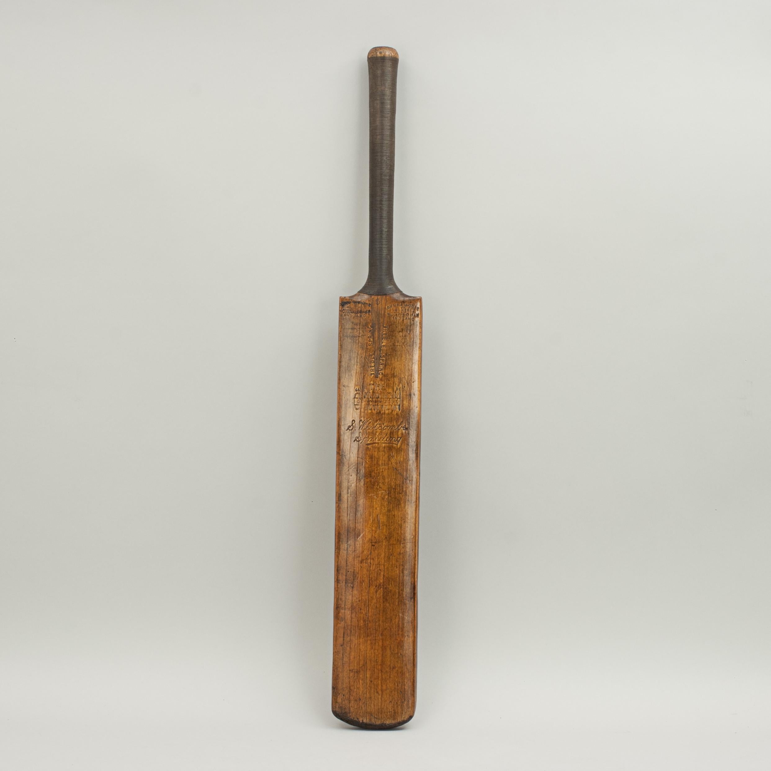 Sporting Art Vintage Gunn and Moore Cricket Bat, The Cannon, 1930s