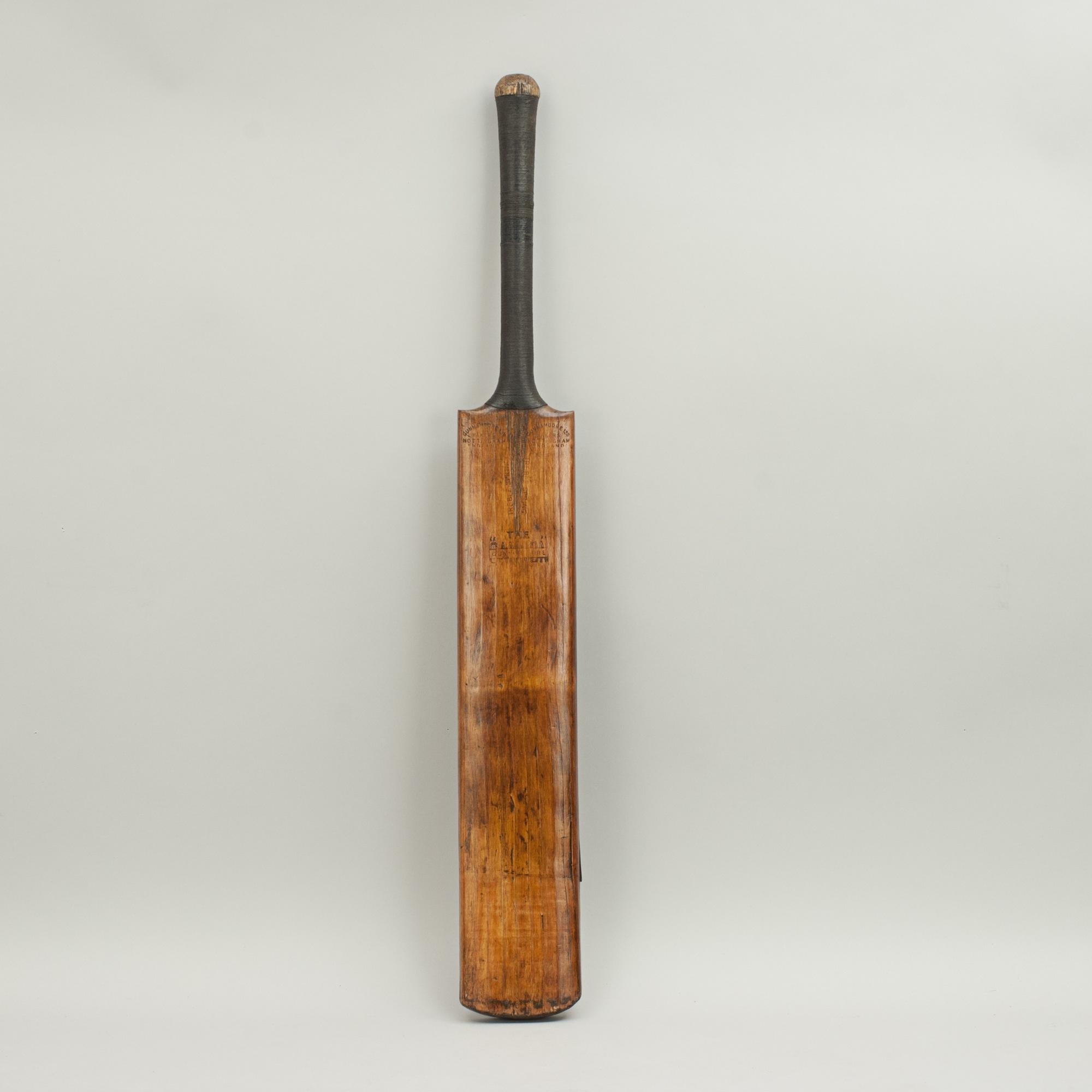 Vintage Gunn & Moore Willow Cricket Bat, 'The Cannon'Treble Spring 1