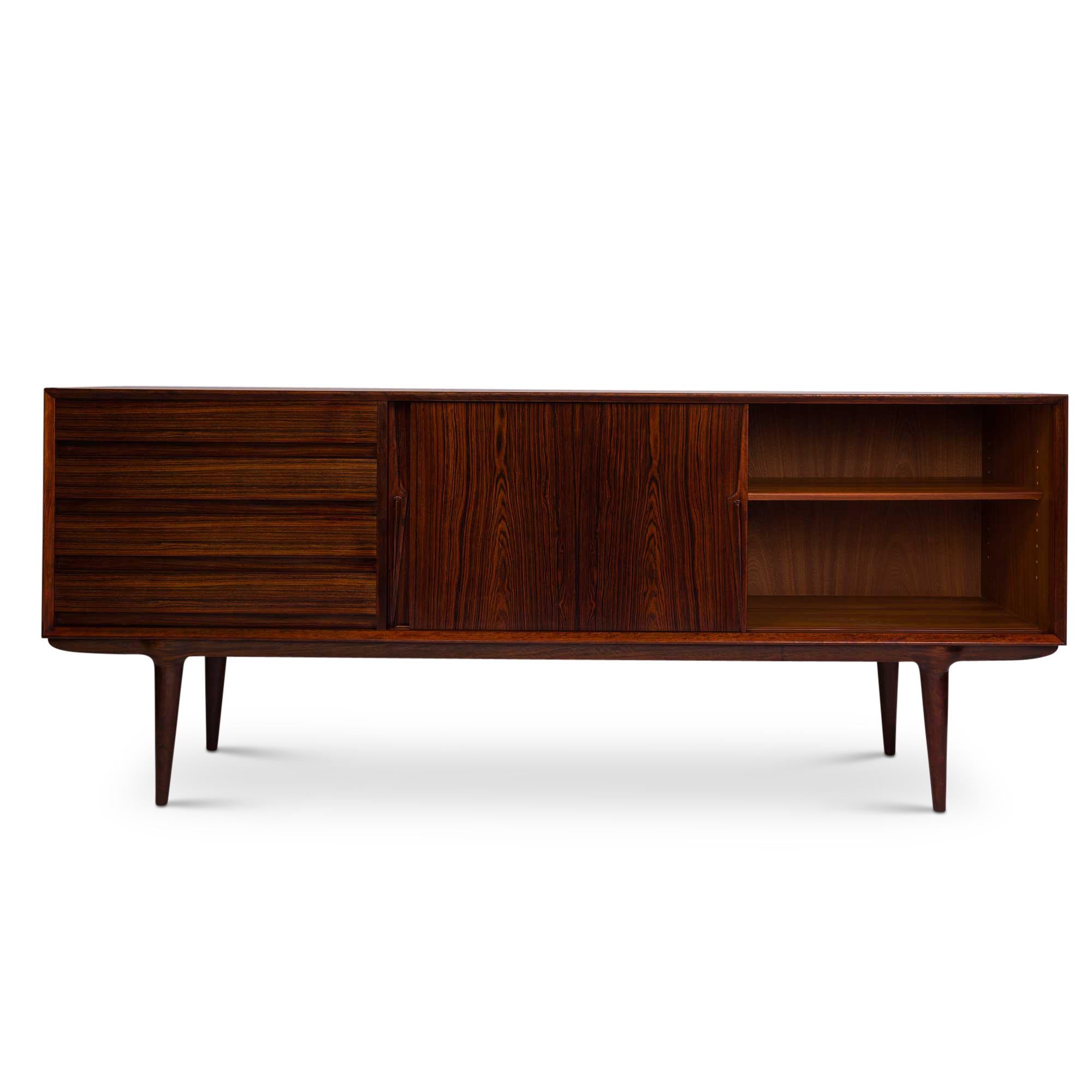 20th Century Vintage Gunni Omann Model 18 Credenza in Rosewood 1960's For Sale