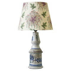 Vintage Gustave Reynaud Ceramic Table Lamp with Customized Shade, France, 1950s