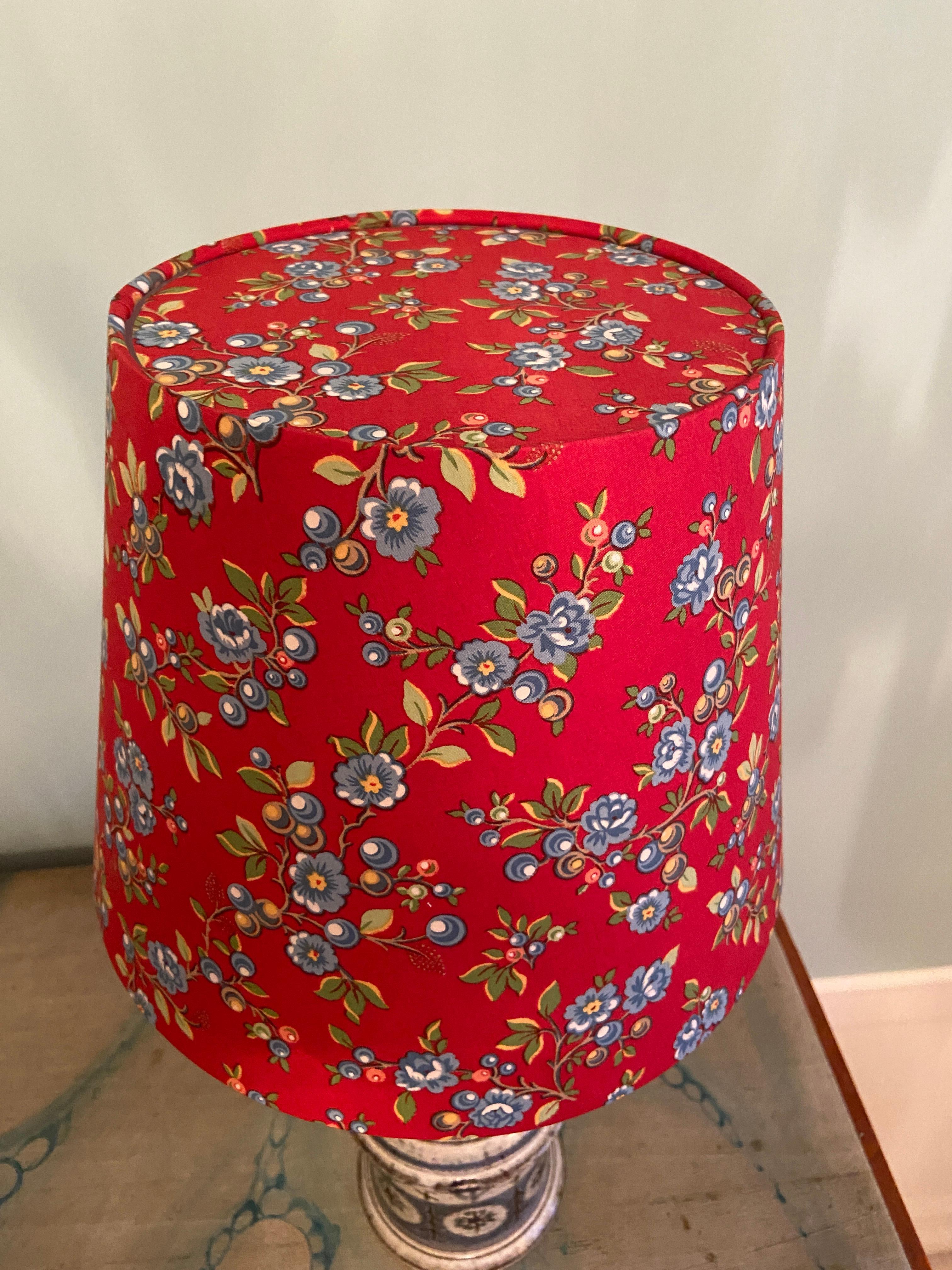 Vintage Gustave Reynaud Ceramic Table Lamp with Customized Shade, France, 1960's For Sale 2