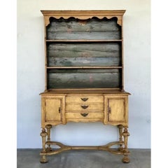 Vintage Gustavian Casa Gusto Hand Painted Hutch