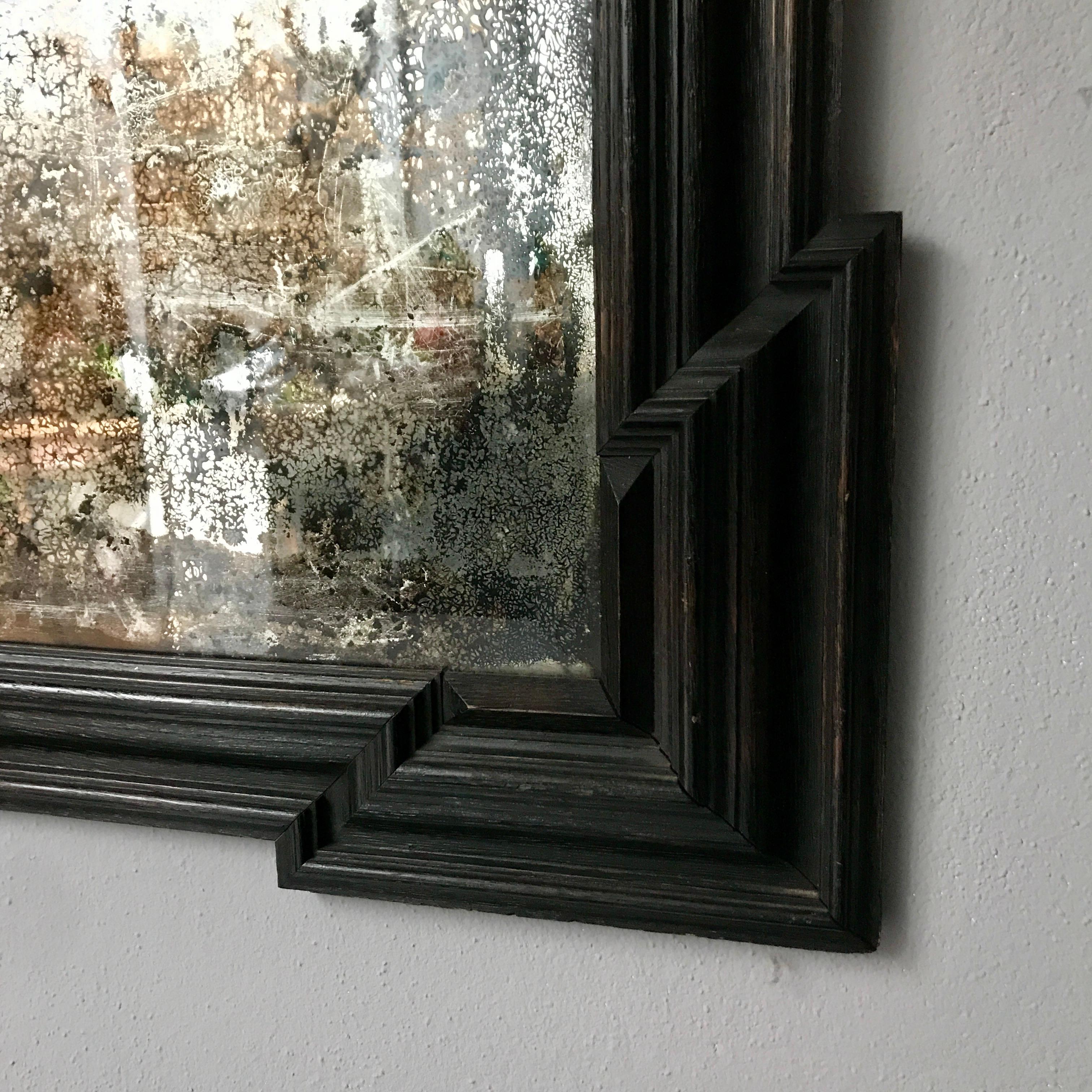 Specchio Gustavo in legno d'epoca in vendita 1