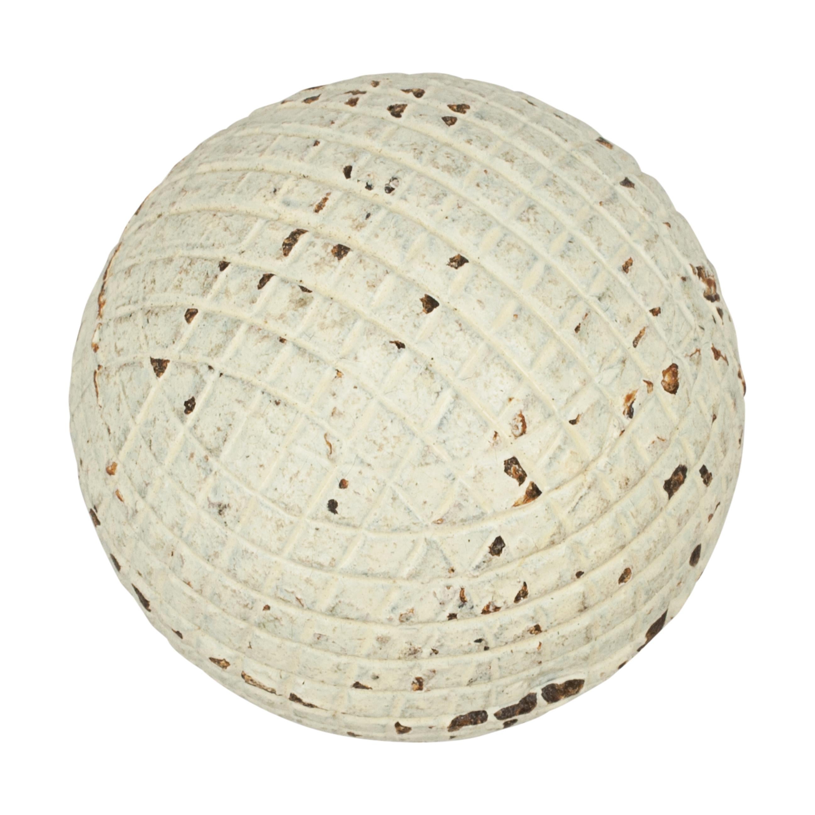 Vintage Gutta Percha Golf Ball, Gutty Golf Ball