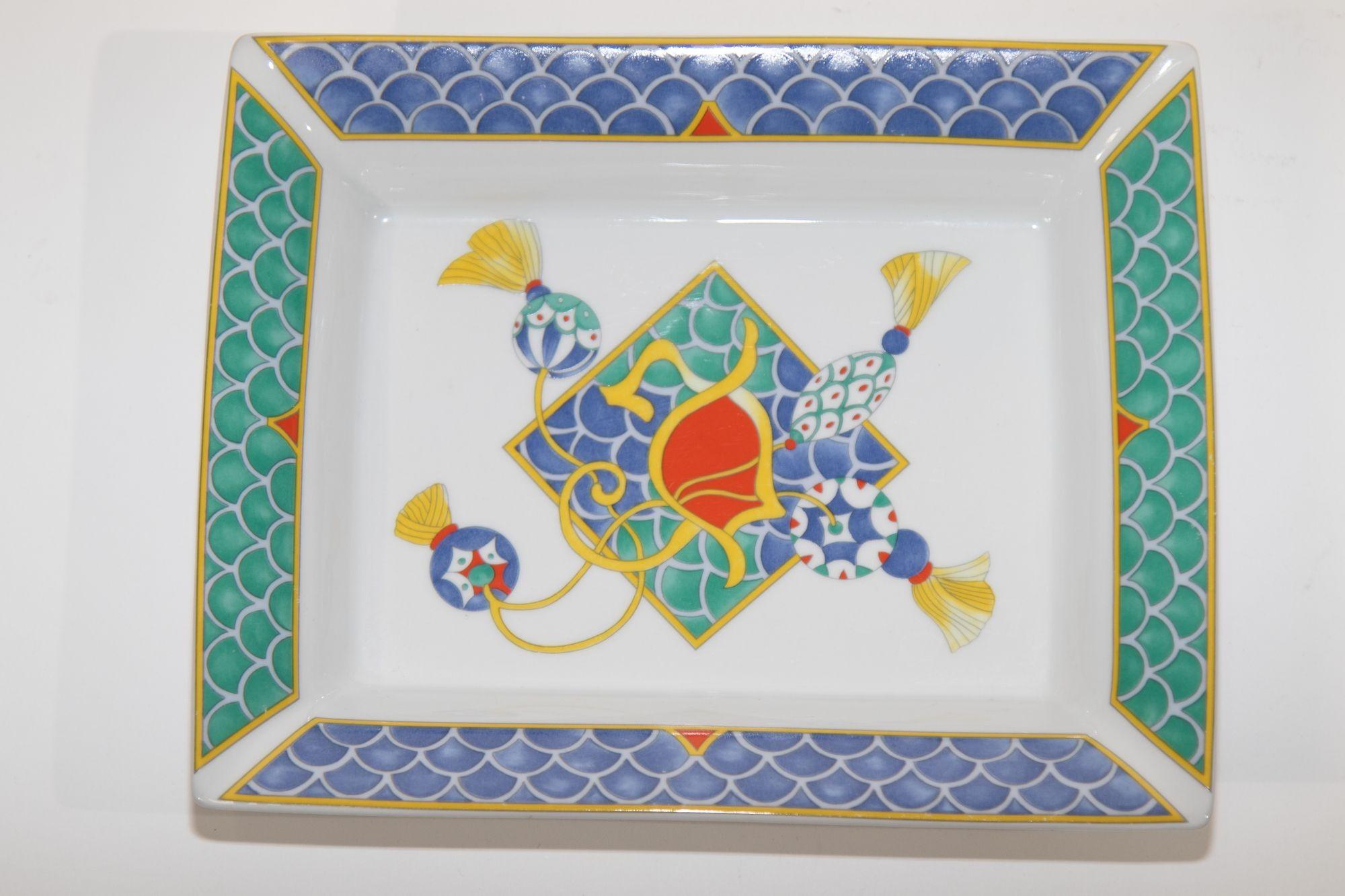 Vintage Guy Degrenne Jaipur Porcelain Dish France 1