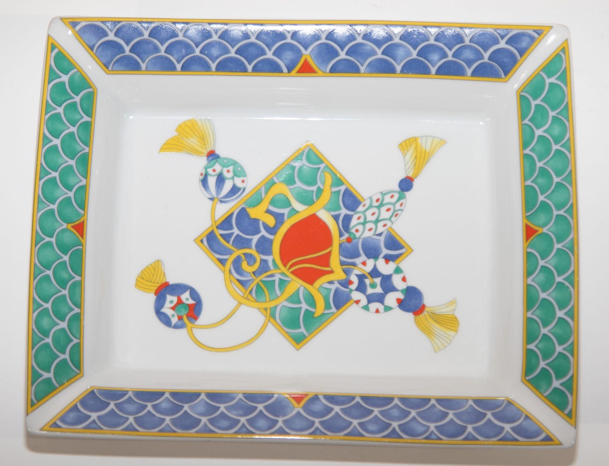 Vintage Guy Degrenne Jaipur Porcelain Dish France 3