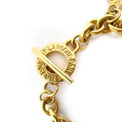 Pulsera vintage Guy Laroche, Paris Charmed Logo Años 80
