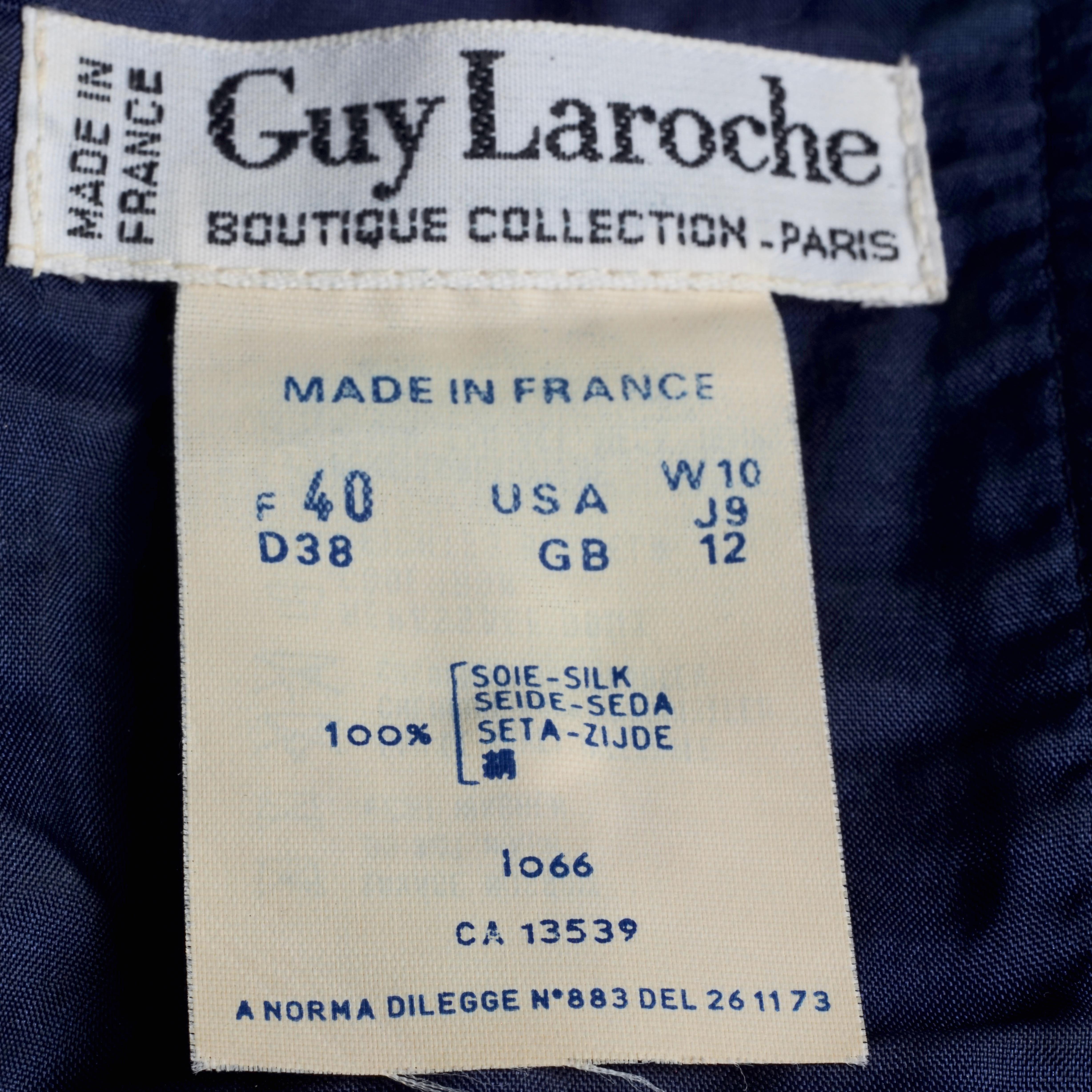 Vintage GUY LAROCHE Silk Chevron Plaid Tube Dress Over Skirt Set For Sale 7