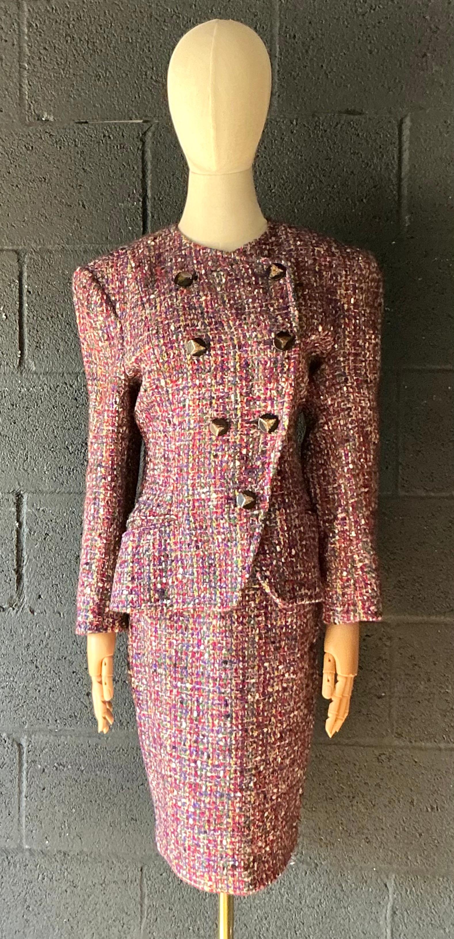 Ensemble deux pièces vintage Guy Laroche avec blazer et jupe Bon état - En vente à West Palm Beach, FL