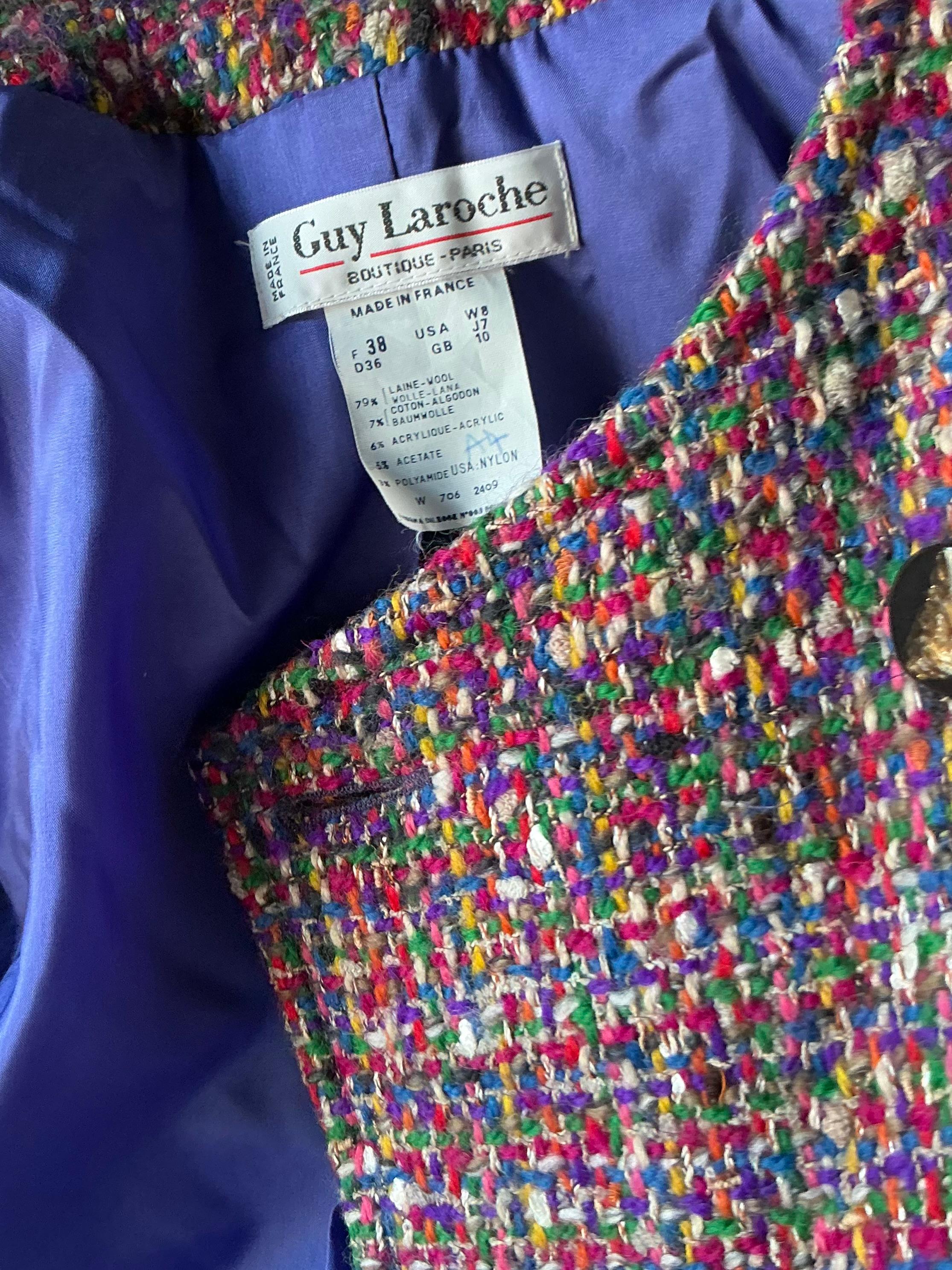 Ensemble deux pièces vintage Guy Laroche avec blazer et jupe en vente 3