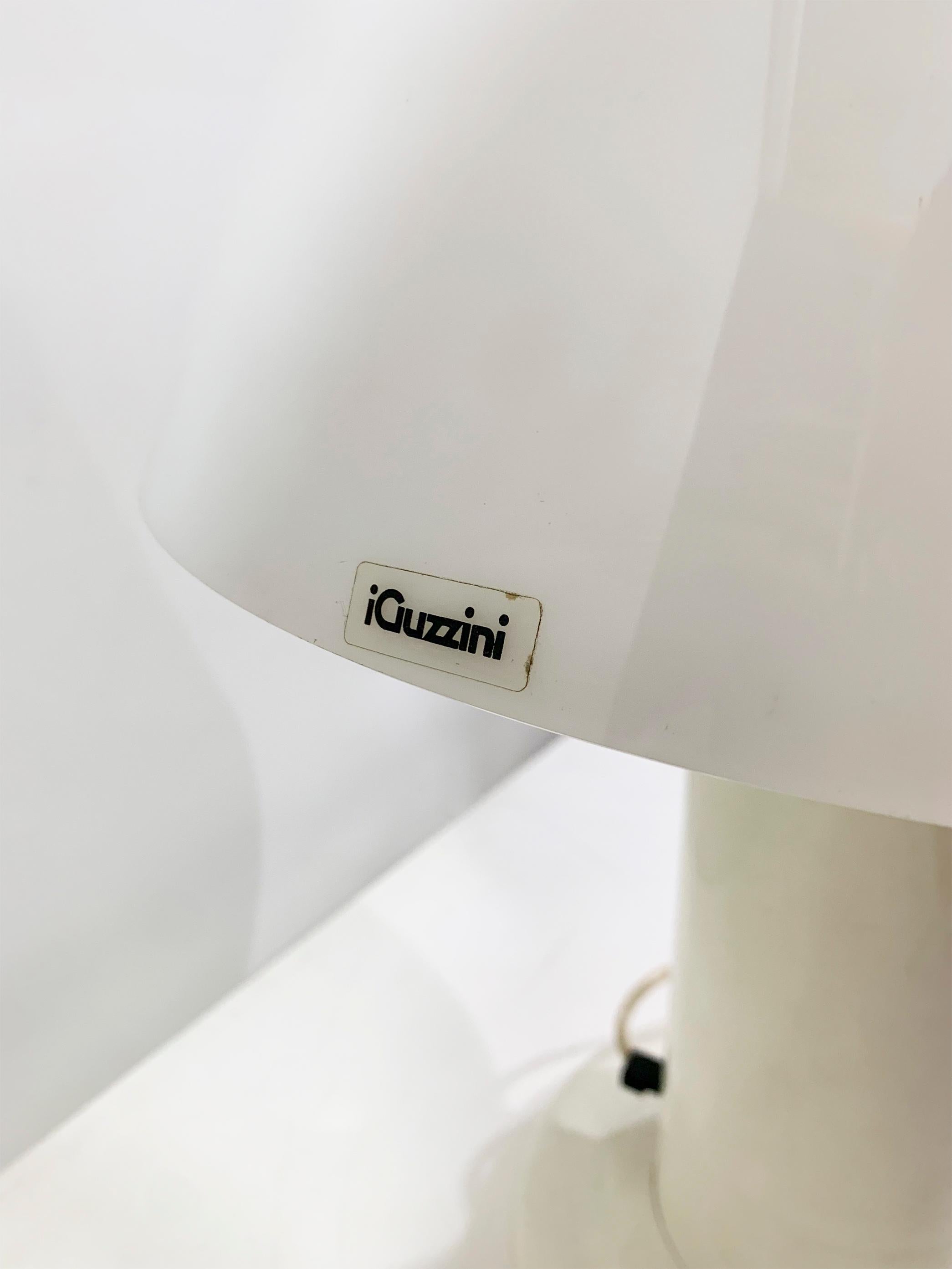 Post-Modern Vintage Guzzini Table Lamp White, by Harvey Guzzini for iGuzzini For Sale