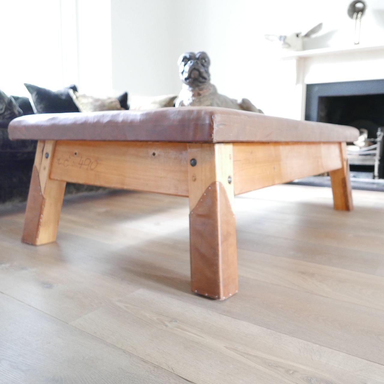 Vintage Gym Bench Coffee Table In Good Condition In London, GB