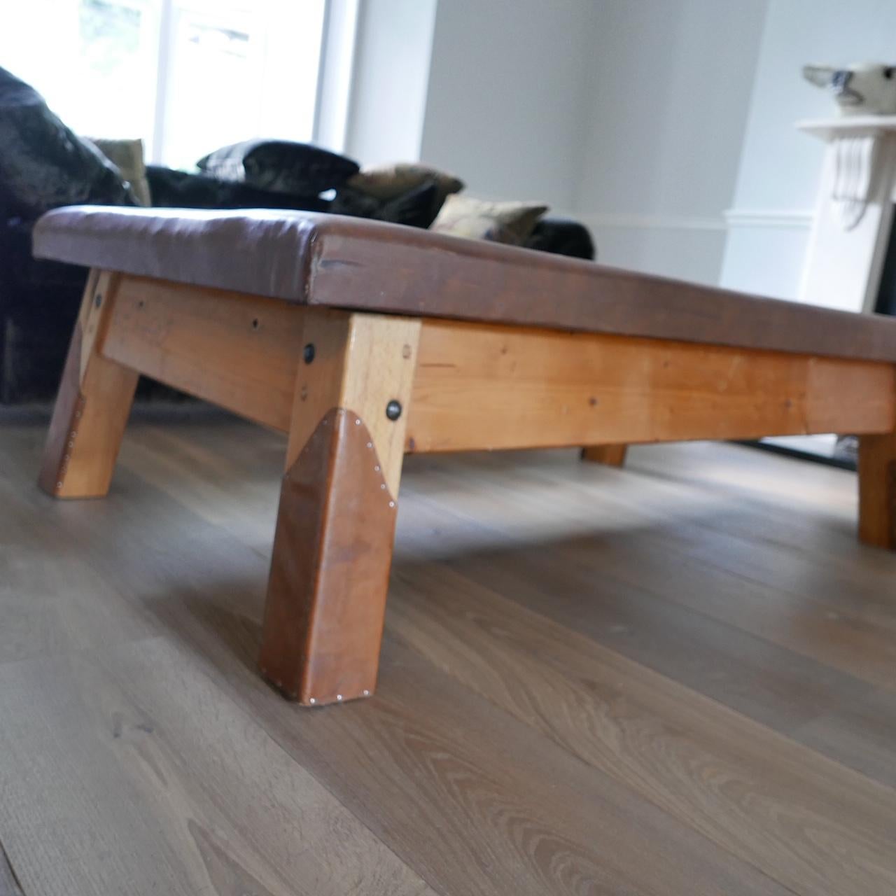 Mid-20th Century Vintage Gym Bench Coffee Table