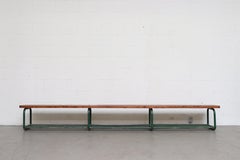 Vintage Gymnasium Bench with Lower Storage