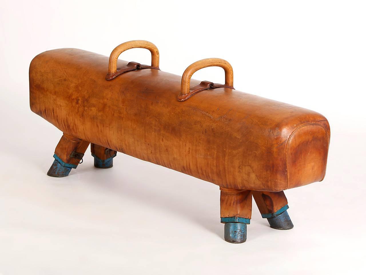 vintage pommel horse bench