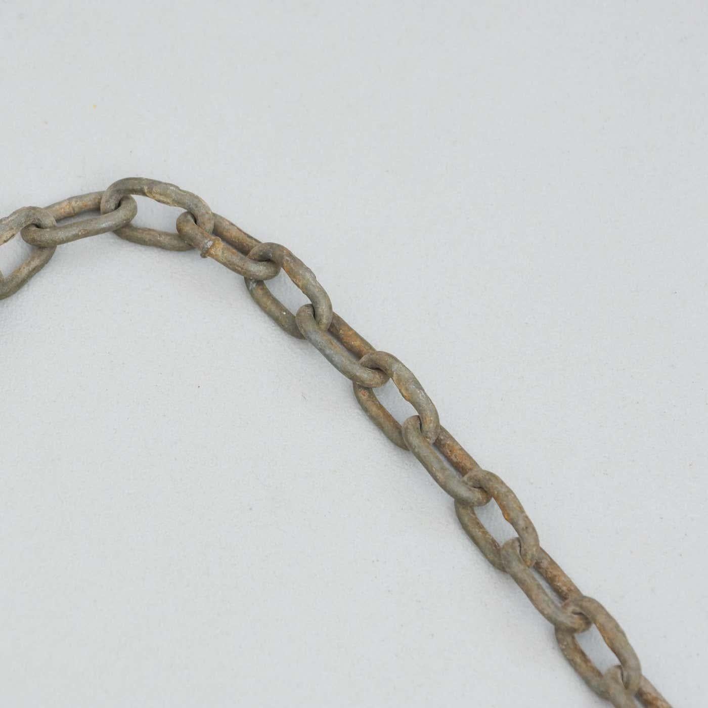Vintage Gymnastic Rings in Metal, circa 1950 For Sale 5